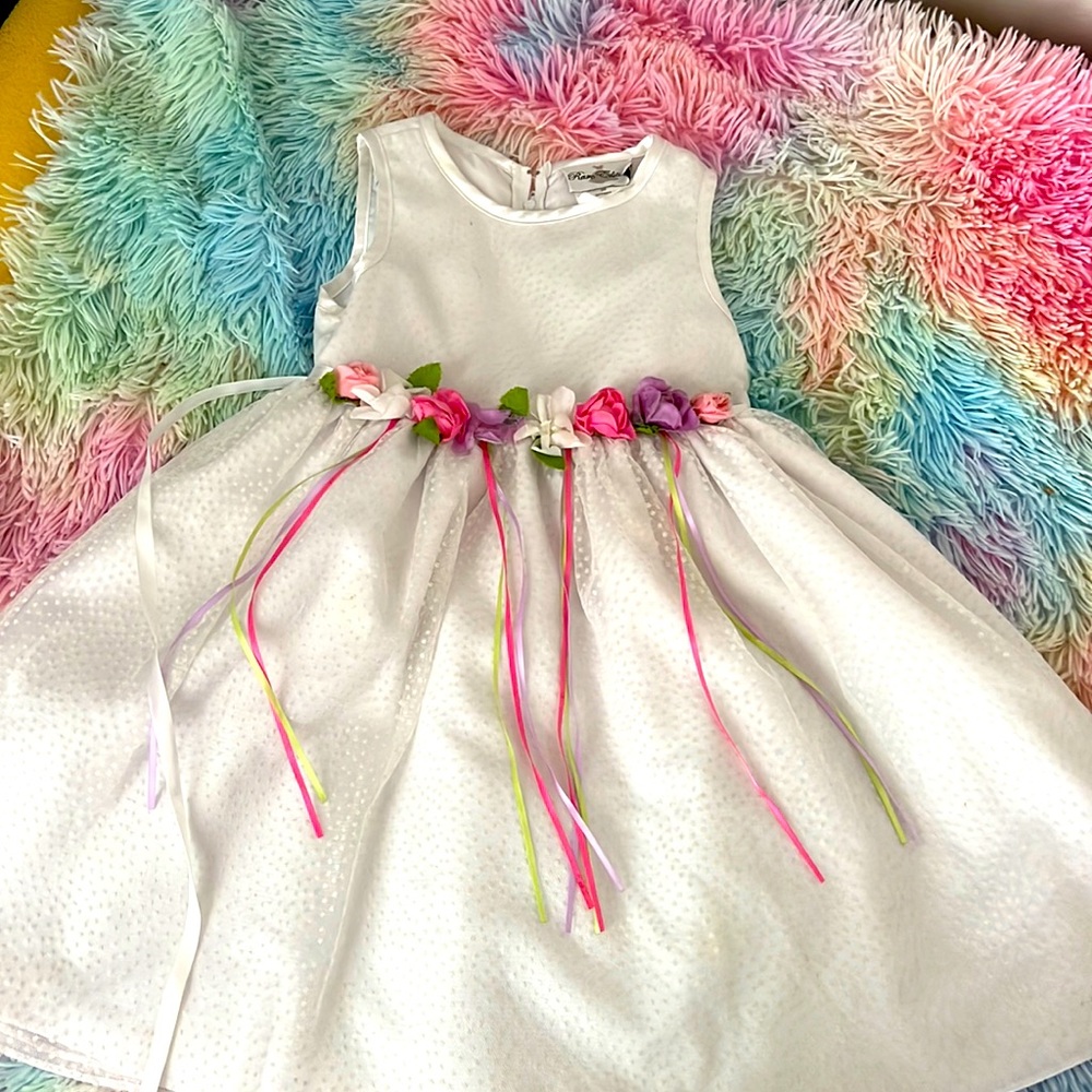 White flower dress